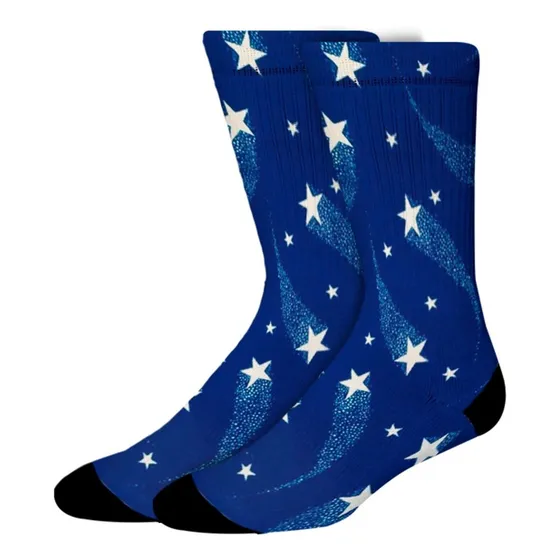 Meia Estampada - Estrela Cadente - Dryfit - Meias Elite