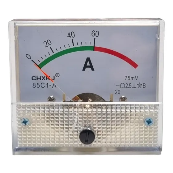 Amperimetro De Panel Analogico De 0-60a Nuevos