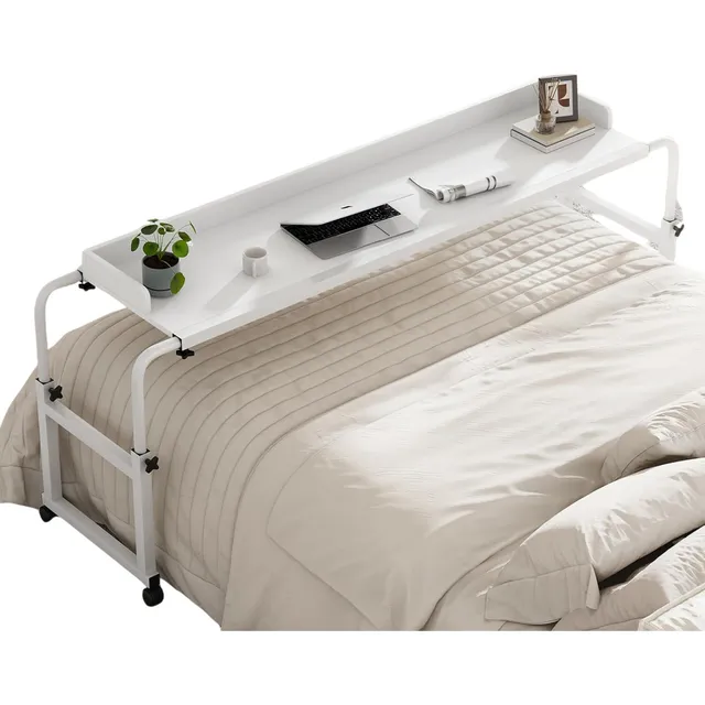 Mesa Para Laptop Cama, Escritorio Elevable Con Ruedas