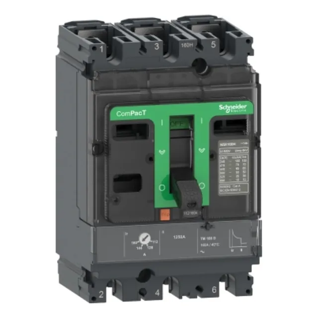 Breaker 3x100a Regulabl 70-100 Scheneider Nsx100f C10f3tm100