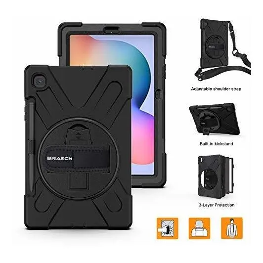 Funda Para Galaxy Tab S6 Lite 10.4, Resistente Golpes Correa