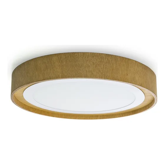 Lampara Plafon Para Techo Luz Led 24w 35x5cm De Madera
