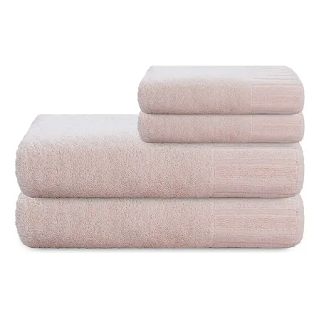 Jogo Toalha Banhão E Rosto Velour 4pç 500g Algodão Camesa