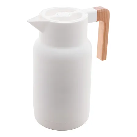 Garrafa Térmica Lyor Organic De Plástico Branca 1l Branco