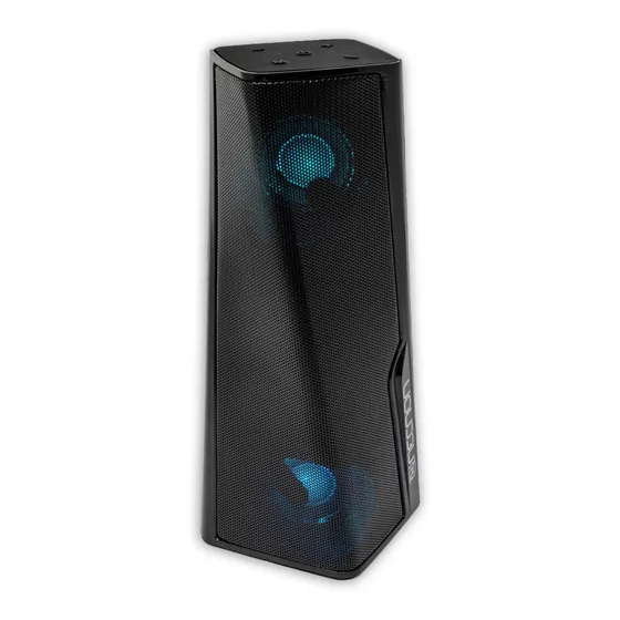 Mini Bocina Portatil Bluetooth Recargable Tws Usb Necnon Color Negro
