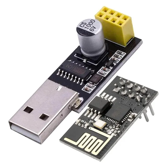 Modulo Wifi Esp8266 Esp-01s Con Adaptador Usb Programador
