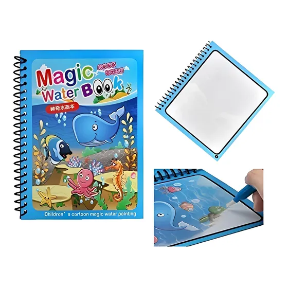 Libro Para Colorear Con Agua Magic Book Water Niños