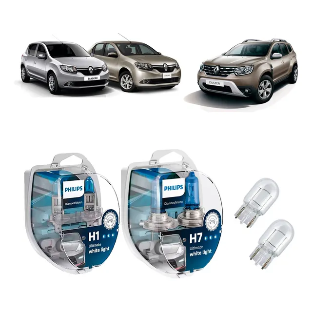 Pack Lamparas Philips Renault Sandero Logan Duster Oroch 201