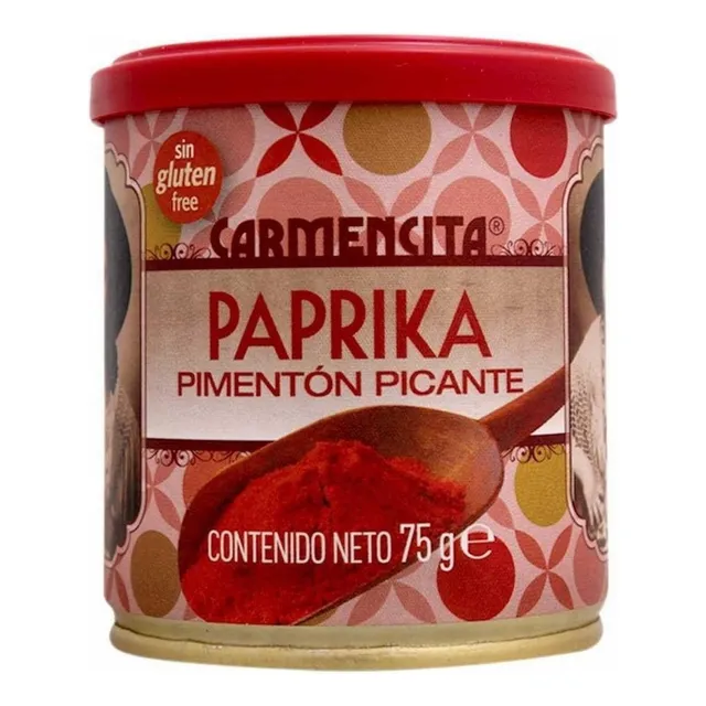 Paprika Carmencita Pimentón Picante Sin Gluten 75 Gr