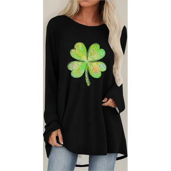 Jersey Casual Estampado Del Día De San Patricio De A Shirts 