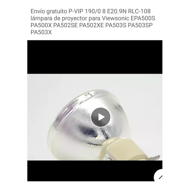 Lámpara Desnuda Para Proyector Viewsonic Rlc-108