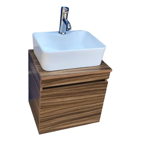 Gabinete Mueble Flotante De Baño+lavabo   +accesorios  Lujo 