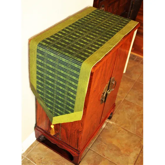 Corredor Mesa Para Colgar Pared Seda Japonesa Brocado Tejido