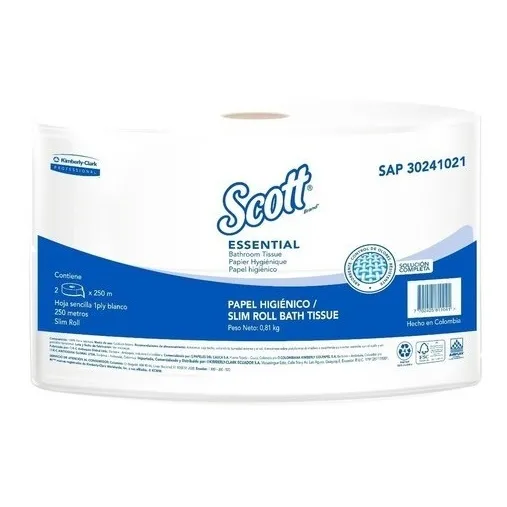 Papel Higienico Scott Essential, 1h - 250mts (4 Rollos)