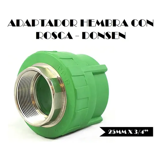 Adaptador Hembra Con Rosca 25mm X 3/4pul Termofusion Donsen