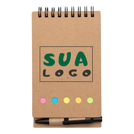 40 Blocos De Anotações Ecológico Personalizado-c/mini Caneta