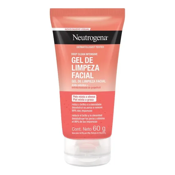 Gel De Limpeza Neutrogena Deep Clean Grapefruit 60g
