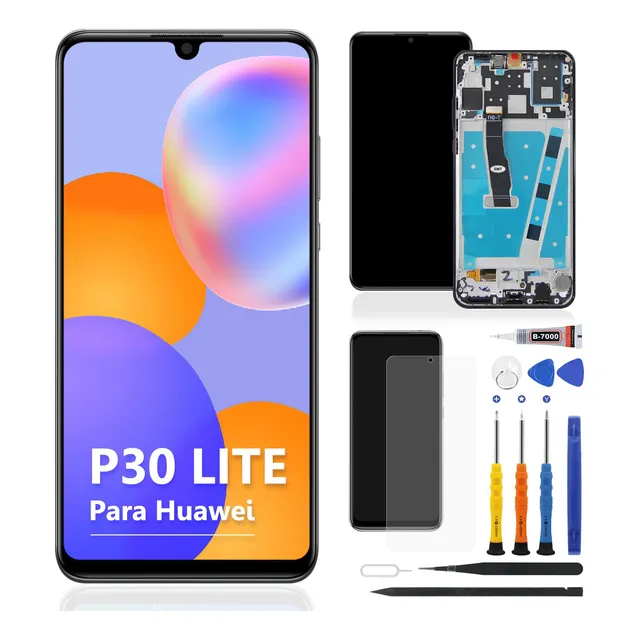 Pantalla Para Huawei P30 Lite 48mpx Con Marco Mar-lx3am Orig