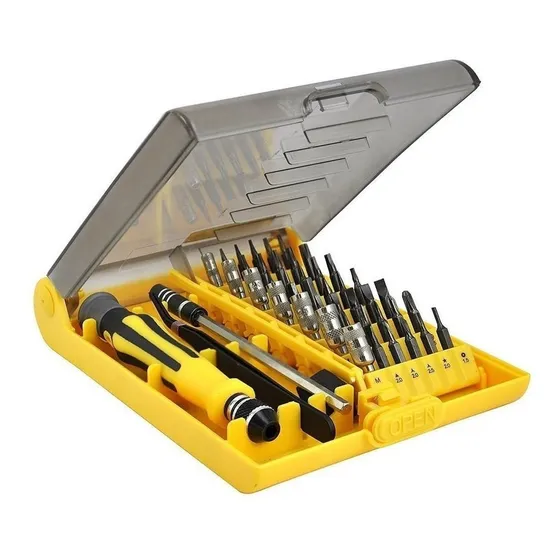 Kit De Destornilladores Presicion 45 Piezas Torx Hexagonal