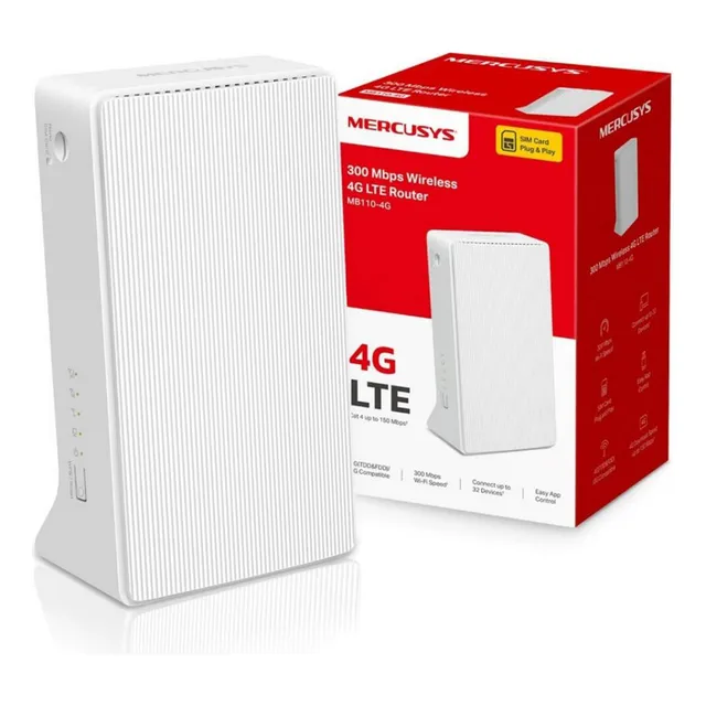 Router Wifi 4g Lte Mercusys Mb110-4g 300 Mbps Rj45 10/100