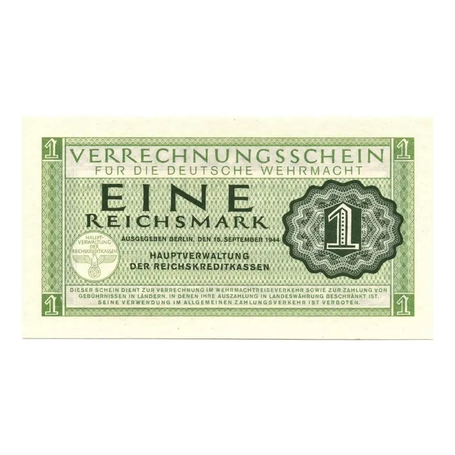 Tercer Reich 1 Reichsmark 1944 Wehrmacht