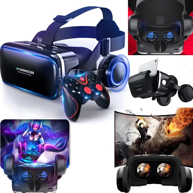 Oculos Vr Gamer Sem Fio Para Realidade Virtual Com Controle