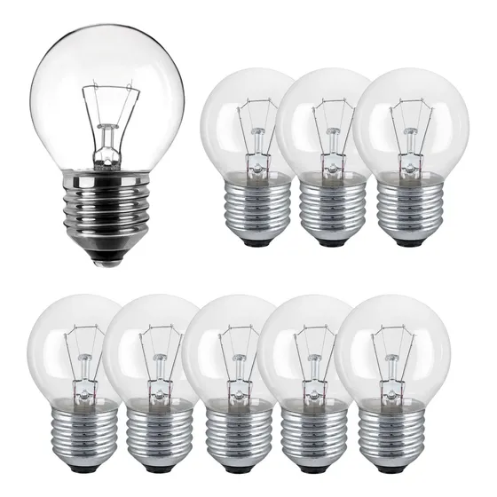 Kit 20 Lâmpada Bolinha Led 15w E27 Bulbo Espelhos E Lustre Luz Transparente 127v