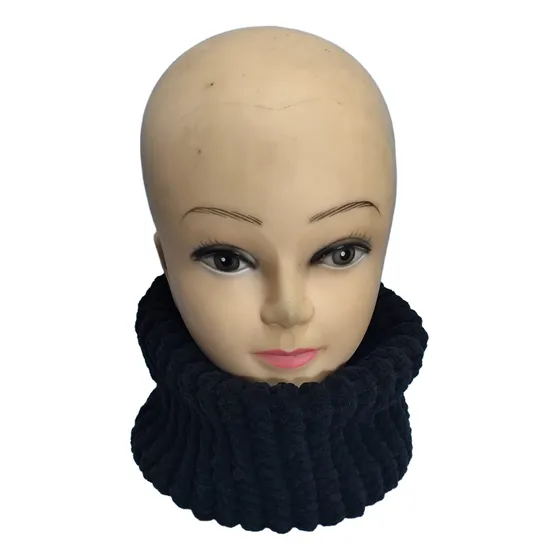 Cuello Polar Tejido A Mano Unisex Doble Capa