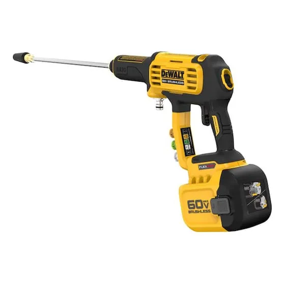 Hidrolavadora Inalámbrica Dewalt 1000 Psi Flexvolt 60v Color Amarillo Frecuencia 60