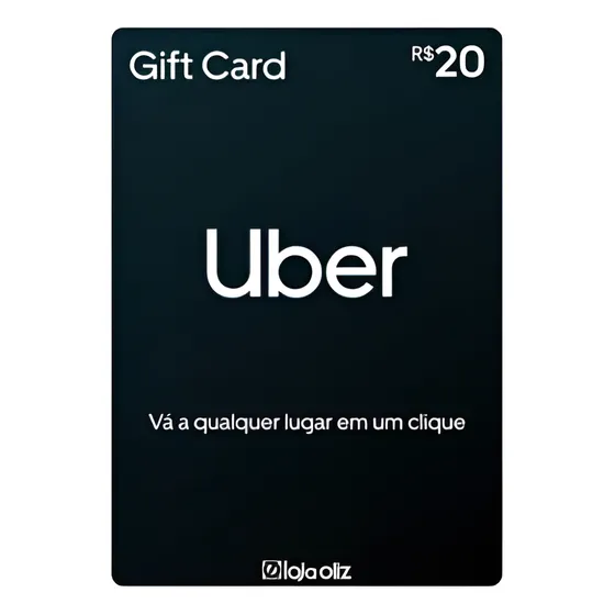 Cartão Presente Uber - Gift Card R - Digital
