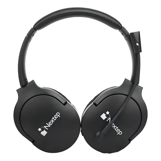 Audífonos Gamer Nextep Ne424 Inalámbricos Con Micrófo /vc Color Negro