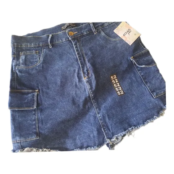 Short Pollera Jean!! Plus Size!!