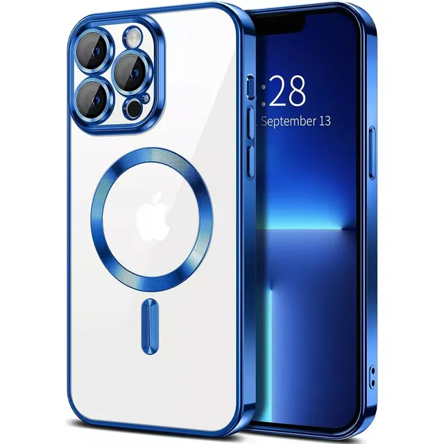 Funda iPhone 16 15 Pro Max Plus Compatible Magsafe Transp.