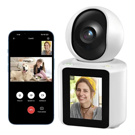 Camera Video Chamada Tela Auto Falante Wifi Idosos Crianças
