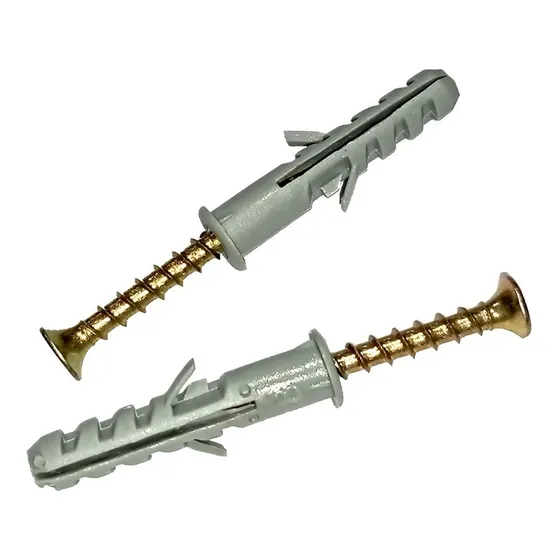 Tornillos + Tarugos De Fijacion 8mm - X200 U - Combo Durlock