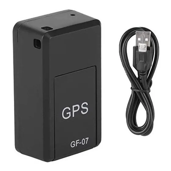Mini dispositivo de rastreo GPS magnético Gf07, color negro