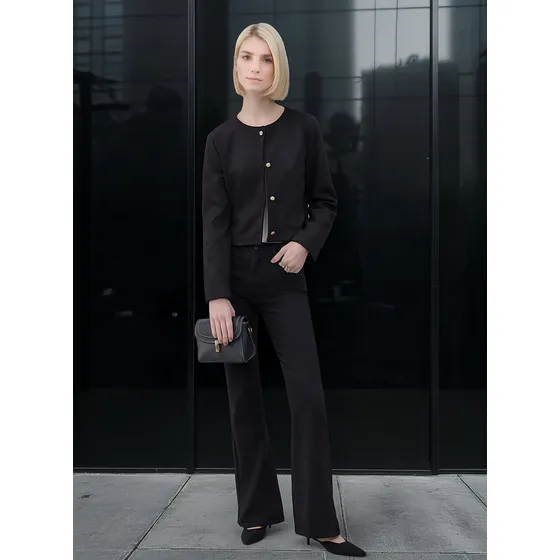 Jean Para Mujer Flare Marca Patprimo Color Negro #30160469