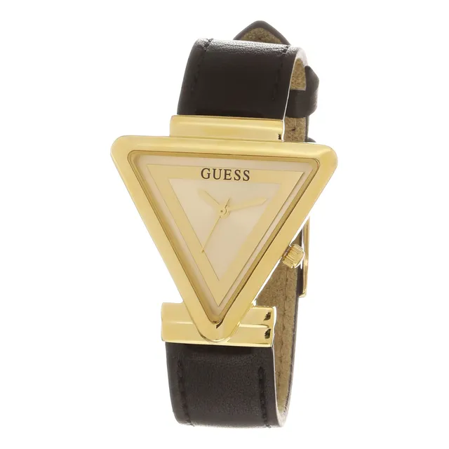 Adivina Damas 34mm Reloj - Negro Correa Champán 9vr6l