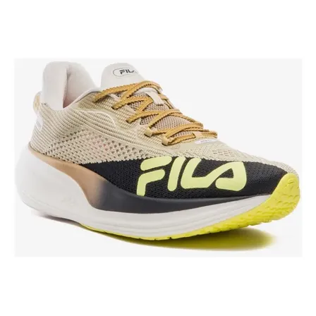Tenis Fila Racer Speedzone Masculino. Dourado/preto/verde Limao Lisa 41 Br