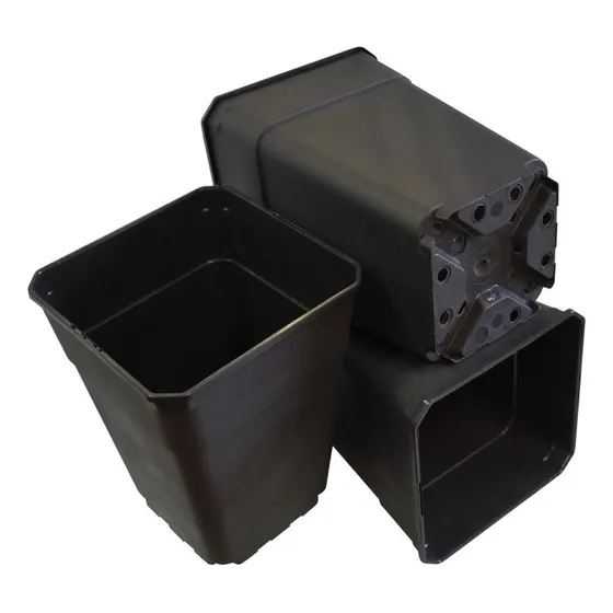 Promo Maceta Cuadrada 11 Litros Pack 4 Uds. Para Cultivo