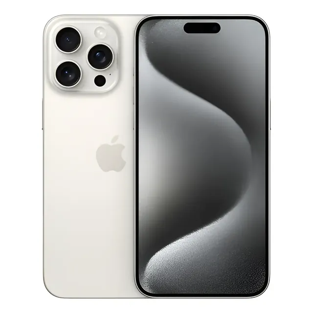Apple iPhone 15 Pro Max (256 GB) - Titanio Blanco - Excelente (Reacondicionado)