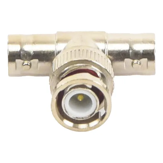 Adaptador En T Conector Bnc Macho A Doble Bnc Hembra