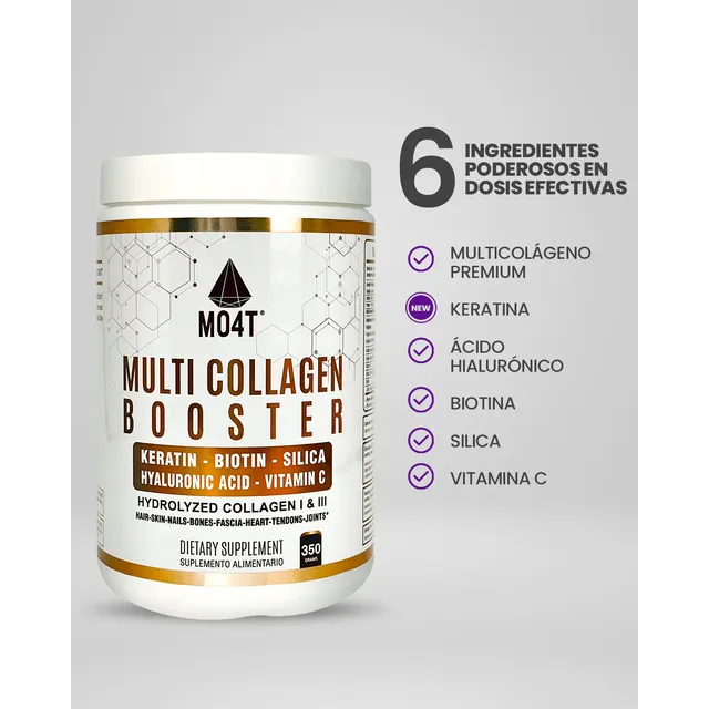 Colágeno Hidrolizado I & Iii En Polvo, Booster Marca Mo4t