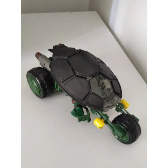 Tortuga Ninja Raphael En Su Moto Importada 