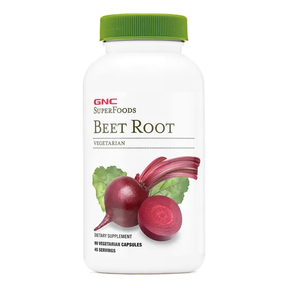 Suplemento Gnc Superfoods, Raíz De Remolacha, 90 Cápsulas