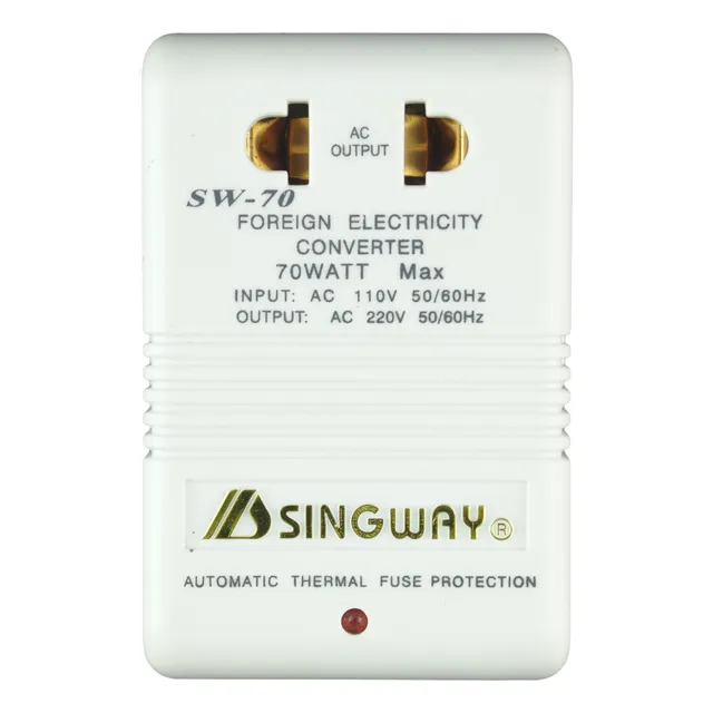 Elevador De Voltaje 110vac A 220vac 25w Singway Sw-70