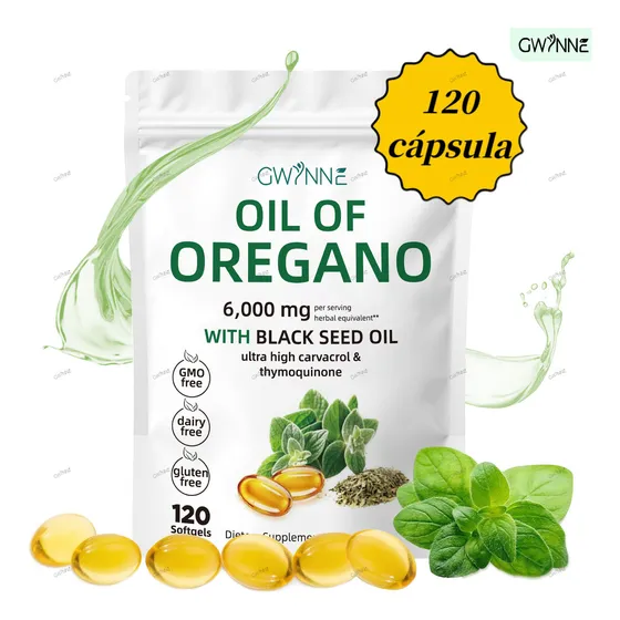 Gwynne Micro Ingredients Aceite De Orégano Cápsulas Oil Of Oregano Blandas 6000mg Por Dosis 120 Cápsulas