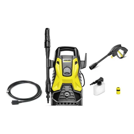 Lavadora De Alta Pressão Kärcher Prática Black 1500 Psi/libras 1400w 300l/h Com Aplicador De Detergente E Lança Regulável 220v