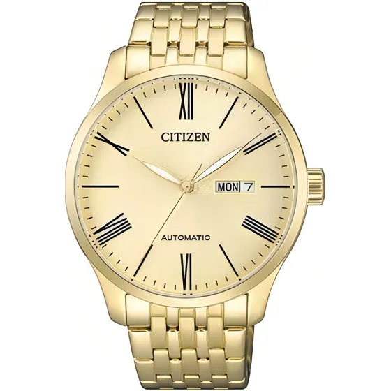 Relógio Citizen Masculino Automatico Tz20804g Dourado Aço