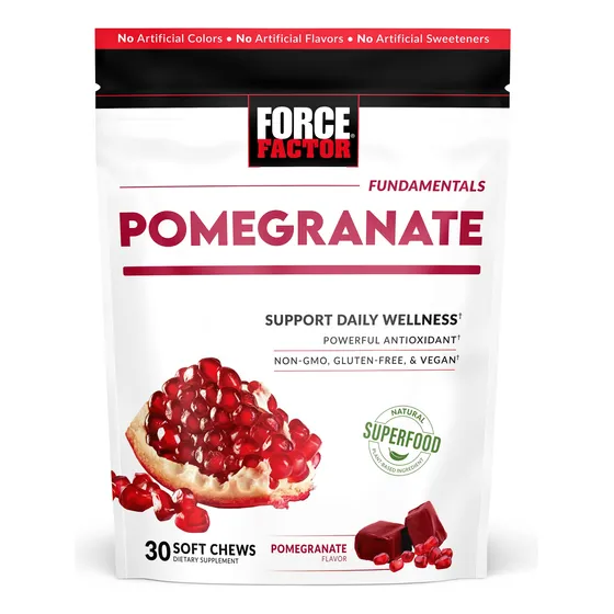 Supplement Force Factor Pomegranate Soft Chews 30 Unidades